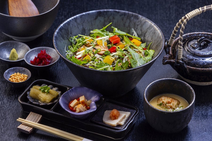 黒瀬ぶりの磯バター醤油焼きとチリメンご飯