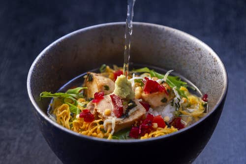 Grilled Kurose Yellowtail with Seaweed Butter and Soy Sauce and Chirimen Rice