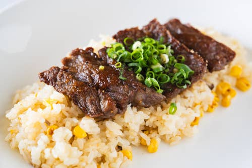 Miyazaki Prefecture herb beef steak pilaf